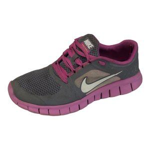 Nike Free Run 3 Purple Gray 512098-005 Running Athletic Shoes Sneakers Size 6Y‎